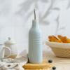 imagefamiware Jupiter 16oz Ceramic Olive Oil Dispenser Bottle 1 Piece Oil Dispenser for Kitchen with Stainless Steel Pourers Suitable for Storage Vinegar Soy Sauce Coffee Syrup Light PinkLight Blue