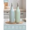 imagefamiware Jupiter 16oz Ceramic Olive Oil Dispenser Bottle 1 Piece Oil Dispenser for Kitchen with Stainless Steel Pourers Suitable for Storage Vinegar Soy Sauce Coffee Syrup Light PinkLight Blue and Light Green