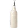 imagefamiware Jupiter 16oz Ceramic Olive Oil Dispenser Bottle 1 Piece Oil Dispenser for Kitchen with Stainless Steel Pourers Suitable for Storage Vinegar Soy Sauce Coffee Syrup Light PinkVanilla White