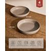 imagefamiware Milkyway 33 oz Bowl Set Pasta Bowls Set of 4 Salad Bowls Perfect for Your Friend for Housewarming Thanksgiving Christmas WhiteCinnamon Brown