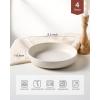 imagefamiware Milkyway 33 oz Bowl Set Pasta Bowls Set of 4 Salad Bowls Perfect for Your Friend for Housewarming Thanksgiving Christmas WhiteDark Charcoal  White