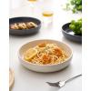 imagefamiware Milkyway 33 oz Bowl Set Pasta Bowls Set of 4 Salad Bowls Perfect for Your Friend for Housewarming Thanksgiving Christmas WhiteDark Charcoal  White