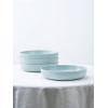 imagefamiware Milkyway 33 oz Bowl Set Pasta Bowls Set of 4 Salad Bowls Perfect for Your Friend for Housewarming Thanksgiving Christmas WhiteLight Blue