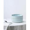 imagefamiware Milkyway 33 oz Bowl Set Pasta Bowls Set of 4 Salad Bowls Perfect for Your Friend for Housewarming Thanksgiving Christmas WhiteLight Blue