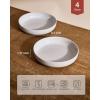 imagefamiware Milkyway 33 oz Bowl Set Pasta Bowls Set of 4 Salad Bowls Perfect for Your Friend for Housewarming Thanksgiving Christmas WhiteLight Gray