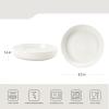 imagefamiware Milkyway 33 oz Bowl Set Pasta Bowls Set of 4 Salad Bowls Perfect for Your Friend for Housewarming Thanksgiving Christmas WhiteMatte Multicolor