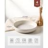 imagefamiware Milkyway 33 oz Bowl Set Pasta Bowls Set of 4 Salad Bowls Perfect for Your Friend for Housewarming Thanksgiving Christmas WhiteMatte White