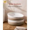 imagefamiware Milkyway 33 oz Bowl Set Pasta Bowls Set of 4 Salad Bowls Perfect for Your Friend for Housewarming Thanksgiving Christmas WhiteWhite  Cinnamon Brown