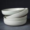 imagefamiware Milkyway 33 oz Bowl Set Pasta Bowls Set of 4 Salad Bowls Perfect for Your Friend for Housewarming Thanksgiving Christmas WhiteWhite