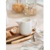 imagefamiware Milkyway Ceramic Sugar and Creamer Set 10oz Sugar Bowl ampamp 13oz Creamer Set  Stoneware Milk Pitcher ampamp Sugar Dispenser for Coffee Bar Kitchen or Countertop Coffee Serving Set Light GrayWhite