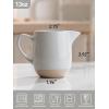 imagefamiware Milkyway Ceramic Sugar and Creamer Set 10oz Sugar Bowl ampamp 13oz Creamer Set  Stoneware Milk Pitcher ampamp Sugar Dispenser for Coffee Bar Kitchen or Countertop Coffee Serving Set Light GrayLight Gray