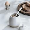 imagefamiware Milkyway Ceramic Sugar and Creamer Set 10oz Sugar Bowl ampamp 13oz Creamer Set  Stoneware Milk Pitcher ampamp Sugar Dispenser for Coffee Bar Kitchen or Countertop Coffee Serving Set Light GrayLight Gray