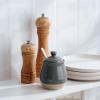 imagefamiware Milkyway Ceramic Sugar and Creamer Set 10oz Sugar Bowl ampamp 13oz Creamer Set  Stoneware Milk Pitcher ampamp Sugar Dispenser for Coffee Bar Kitchen or Countertop Coffee Serving Set Light GrayDark Gray