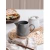 imagefamiware Milkyway Ceramic Sugar and Creamer Set 10oz Sugar Bowl ampamp 13oz Creamer Set  Stoneware Milk Pitcher ampamp Sugar Dispenser for Coffee Bar Kitchen or Countertop Coffee Serving Set Light GrayDark Gray