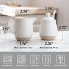 imagefamiware Milkyway Ceramic Sugar and Creamer Set 10oz Sugar Bowl ampamp 13oz Creamer Set  Stoneware Milk Pitcher ampamp Sugar Dispenser for Coffee Bar Kitchen or Countertop Coffee Serving Set Light GrayWhite