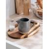 imagefamiware Milkyway Ceramic Sugar and Creamer Set 10oz Sugar Bowl ampamp 13oz Creamer Set  Stoneware Milk Pitcher ampamp Sugar Dispenser for Coffee Bar Kitchen or Countertop Coffee Serving Set Light GrayDark Gray