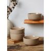 imagefamiware Milkyway Cereal Bowl Soup Bowls for 4 25 Ounce Bowls Set for Kitchen Bowl Set for Cereal Soup Rice Pasta Salad Oatmeal WhiteCinnamon Brown