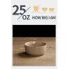 imagefamiware Milkyway Cereal Bowl Soup Bowls for 4 25 Ounce Bowls Set for Kitchen Bowl Set for Cereal Soup Rice Pasta Salad Oatmeal WhiteCinnamon Brown