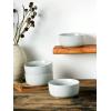 imagefamiware Milkyway Cereal Bowl Soup Bowls for 4 25 Ounce Bowls Set for Kitchen Bowl Set for Cereal Soup Rice Pasta Salad Oatmeal WhiteLight Gray