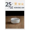 imagefamiware Milkyway Cereal Bowl Soup Bowls for 4 25 Ounce Bowls Set for Kitchen Bowl Set for Cereal Soup Rice Pasta Salad Oatmeal WhiteLight Gray