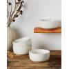 imagefamiware Milkyway Cereal Bowl Soup Bowls for 4 25 Ounce Bowls Set for Kitchen Bowl Set for Cereal Soup Rice Pasta Salad Oatmeal WhiteWhite