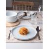 imagefamiware Milkyway Dinner Plates 1024 inch Plates for 6 Stoneware Dessert Plates Dish Set for Kitchen Reactive Glaze Plate Set Microwave and Dishwasher Safe Light PinkLight Gray