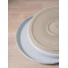 imagefamiware Milkyway Dinner Plates 1024 inch Plates for 6 Stoneware Dessert Plates Dish Set for Kitchen Reactive Glaze Plate Set Microwave and Dishwasher Safe Light PinkLight Gray