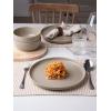 imagefamiware Milkyway Dinner Plates 1024 inch Plates for 6 Stoneware Dessert Plates Dish Set for Kitchen Reactive Glaze Plate Set Microwave and Dishwasher Safe Light PinkCinnamon Brown