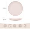 imagefamiware Milkyway Dinner Plates 1024 inch Plates for 6 Stoneware Dessert Plates Dish Set for Kitchen Reactive Glaze Plate Set Microwave and Dishwasher Safe Light PinkLight Pink