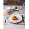 imagefamiware Milkyway Dinner Plates 1024 inch Plates for 6 Stoneware Dessert Plates Dish Set for Kitchen Reactive Glaze Plate Set Microwave and Dishwasher Safe Light PinkWhite