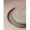imagefamiware Milkyway Dinner Plates 1024 inch Plates for 6 Stoneware Dessert Plates Dish Set for Kitchen Reactive Glaze Plate Set Microwave and Dishwasher Safe Light PinkCinnamon Brown