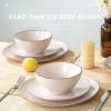 imagefamiware Milkyway Dinner Plates 1024 inch Plates for 6 Stoneware Dessert Plates Dish Set for Kitchen Reactive Glaze Plate Set Microwave and Dishwasher Safe Light PinkLight Pink