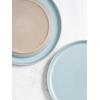 imagefamiware Milkyway Dinner Plates 1024 inch Plates for 6 Stoneware Dessert Plates Dish Set for Kitchen Reactive Glaze Plate Set Microwave and Dishwasher Safe Light PinkLight Blue