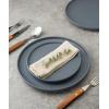 imagefamiware Milkyway Dinner Plates 1024 inch Plates for 6 Stoneware Dessert Plates Dish Set for Kitchen Reactive Glaze Plate Set Microwave and Dishwasher Safe Light PinkMatte Charcoal
