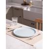 imagefamiware Milkyway Dinner Plates 1024 inch Plates for 6 Stoneware Dessert Plates Dish Set for Kitchen Reactive Glaze Plate Set Microwave and Dishwasher Safe Light PinkLight Gray