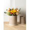 imagefamiware Milkyway Kitchen Utensil Holder for Countertop 72quot58quot Ceramic Cooking Utensil Crocks for Counter Utensil Organizer for Spatula ampamp Spoon Kitchen Decor Set of 2 WhiteCinnamon Brown