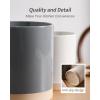 imagefamiware Milkyway Kitchen Utensil Holder for Countertop 72quot58quot Ceramic Cooking Utensil Crocks for Counter Utensil Organizer for Spatula ampamp Spoon Kitchen Decor Set of 2 WhiteDark Gray and White