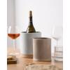 imagefamiware Milkyway Kitchen Utensil Holder for Countertop 72quot58quot Ceramic Cooking Utensil Crocks for Counter Utensil Organizer for Spatula ampamp Spoon Kitchen Decor Set of 2 WhiteWhite and Cinnamon Brown