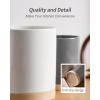 imagefamiware Milkyway Kitchen Utensil Holder for Countertop 72quot58quot Ceramic Cooking Utensil Crocks for Counter Utensil Organizer for Spatula ampamp Spoon Kitchen Decor Set of 2 WhiteWhite and Dark Gray