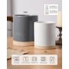 imagefamiware Milkyway Kitchen Utensil Holder for Countertop 72quot58quot Ceramic Cooking Utensil Crocks for Counter Utensil Organizer for Spatula ampamp Spoon Kitchen Decor Set of 2 WhiteDark Gray and White