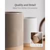 imagefamiware Milkyway Kitchen Utensil Holder for Countertop 72quot58quot Ceramic Cooking Utensil Crocks for Counter Utensil Organizer for Spatula ampamp Spoon Kitchen Decor Set of 2 WhiteCinnamon Brown and White