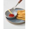 imagefamiware Nature Ceramic Soy Sauce Dish Dipping Bowls Set of 6 3 oz Dipping Sauce BowlsDishesCupsPlates Small Serving Bowls for Side Dishes Condiments Sushi Appetizer Dessert Snowy WhiteLight Blue