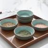 imagefamiware Nature Ceramic Soy Sauce Dish Dipping Bowls Set of 6 3 oz Dipping Sauce BowlsDishesCupsPlates Small Serving Bowls for Side Dishes Condiments Sushi Appetizer Dessert Snowy WhiteVerdure