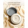 imagefamiware Nature Ceramic Soy Sauce Dish Dipping Bowls Set of 6 3 oz Dipping Sauce BowlsDishesCupsPlates Small Serving Bowls for Side Dishes Condiments Sushi Appetizer Dessert Snowy WhiteDark Gray