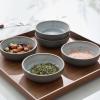 imagefamiware Nature Ceramic Soy Sauce Dish Dipping Bowls Set of 6 3 oz Dipping Sauce BowlsDishesCupsPlates Small Serving Bowls for Side Dishes Condiments Sushi Appetizer Dessert Snowy WhiteLight Blue
