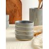 imagefamiware Nature Ceramic Soy Sauce Dish Dipping Bowls Set of 6 3 oz Dipping Sauce BowlsDishesCupsPlates Small Serving Bowls for Side Dishes Condiments Sushi Appetizer Dessert Snowy WhiteDark Gray