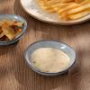 imagefamiware Ocean Soy Sauce Dishes of 6 Oval Dipping Sauce CupsBowlsDishes for Kitchen 21oz Ceramic Small Bowls for Side Dishes Appetizers Snacks and Sushi Dishwasher Safe Vanilla WhiteGray