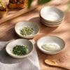 imagefamiware Ocean Soy Sauce Dishes of 6 Oval Dipping Sauce CupsBowlsDishes for Kitchen 21oz Ceramic Small Bowls for Side Dishes Appetizers Snacks and Sushi Dishwasher Safe Vanilla WhiteVanilla White