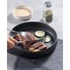 imagefamiware Star 75quot Pasta Bowls Set Salad Bowl Set of 4 Double Reactive Glaze Stackable Ideal for Your Friend for Housewarming Festivals Cappuccino WhiteDark Charcoal  Full Glaze Matte