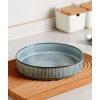 imagefamiware Star 75quot Pasta Bowls Set Salad Bowl Set of 4 Double Reactive Glaze Stackable Ideal for Your Friend for Housewarming Festivals Cappuccino WhiteSmoky Blue